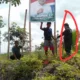 Yang dilingkari diduga salah satu oknum Kades Desa Bukit Pemuatan, Kecamatan Serai Serumpun.