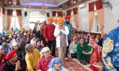 Pj Gubsu Hasanudin saat menghadiri perayaan Hari Raya Vaisakhi yang dirayakan oleh umat Sikh di Kota Medan, kemarin.