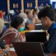 Proses pelaporan pajak di Kanwil DJP Sumut I beberapa waktu yang lalu. (Dok. DJP Sumut I)