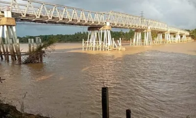 Jembatan pelayangan Muara Tembesi. (Ist)