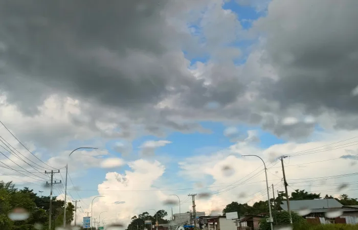 Ilustrasi kondisi cuaca hari ini di Kota Jambi. (Ist/Syahrial)