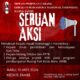 Pamflet aksi yang akan digelar di depan Kejati pada pekan depan. (ist)