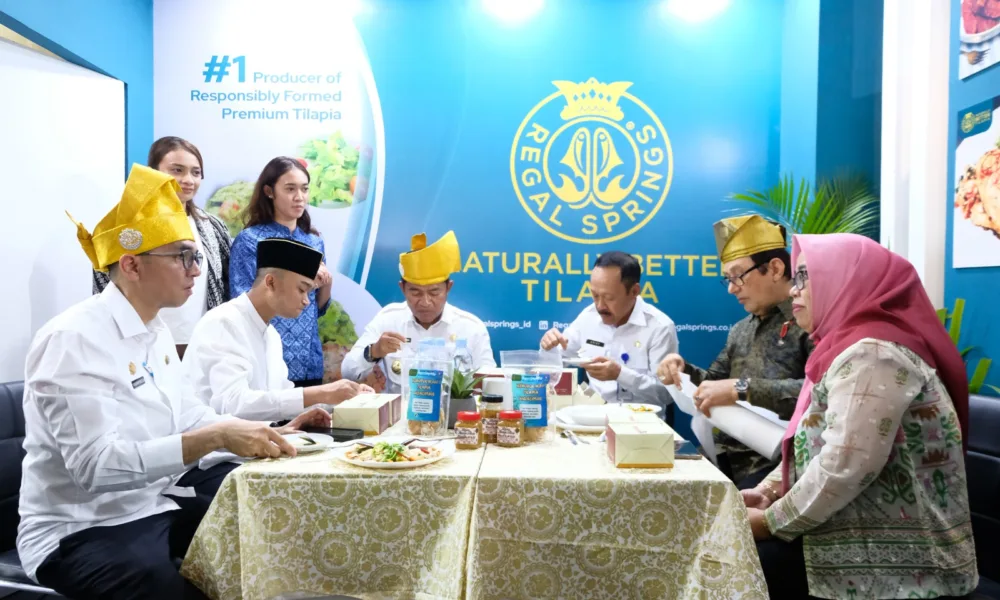 Regal Springs Indonesia turut meramaikan Pekan Inovasi dan Investasi Sumut. (ist)