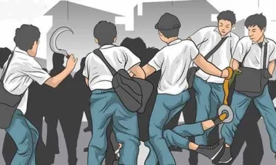 Tawuran pelajar. (ist)