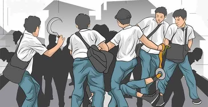 Tawuran pelajar. (ist)