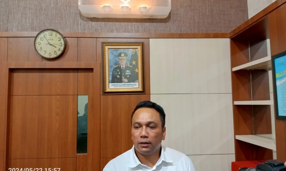 Kasubdit Gakkum Ditpolairud Polda Jambi, AKBP Wahyu Hidayat. (DETAIL/Juan)
