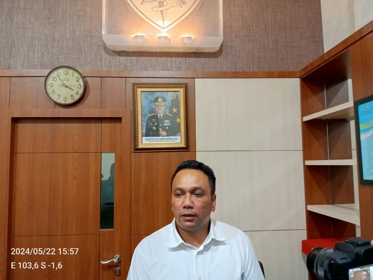 Kasubdit Gakkum Ditpolairud Polda Jambi, AKBP Wahyu Hidayat. (DETAIL/Juan)