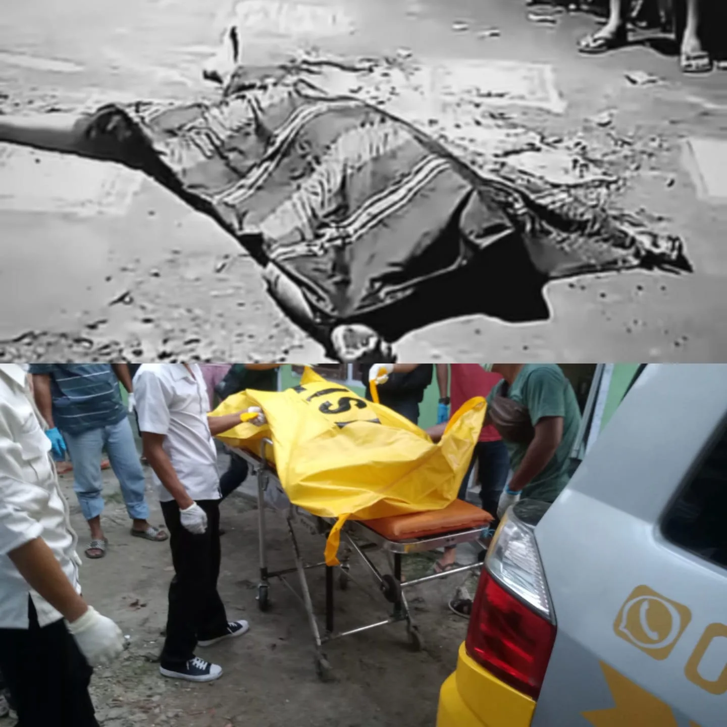 Korban pembunuhan di daerah Makalam (atas) dan temuan mayat wanita di Pematang Sulur. (ist)