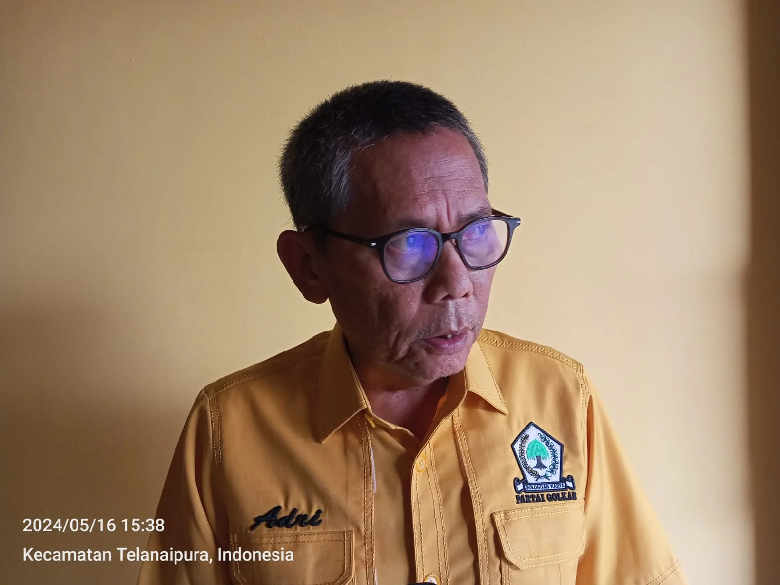 Adri, Wakil Ketua DPD I Golkar Jambi. (DETAIL/Juan)