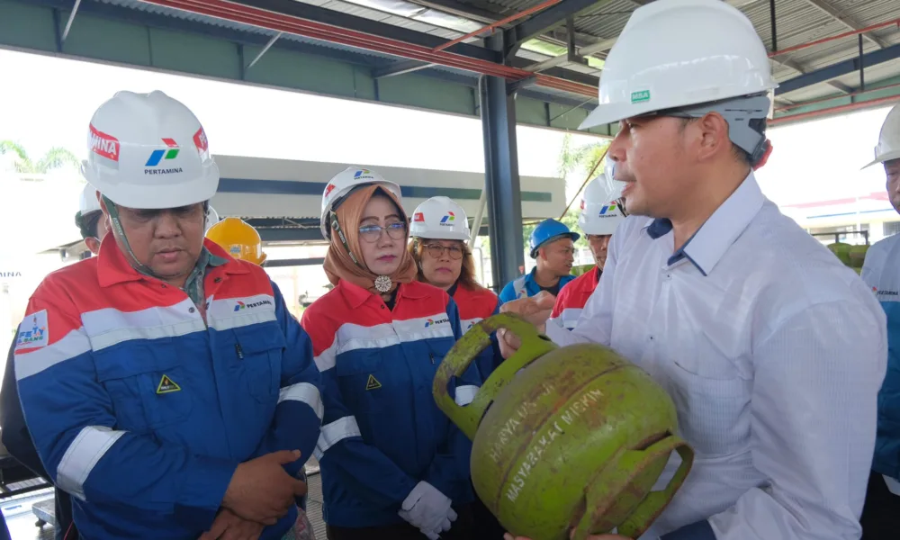 Proses sidak SPBE oleh Pertamina dan Pemprov Sumut. (ist)