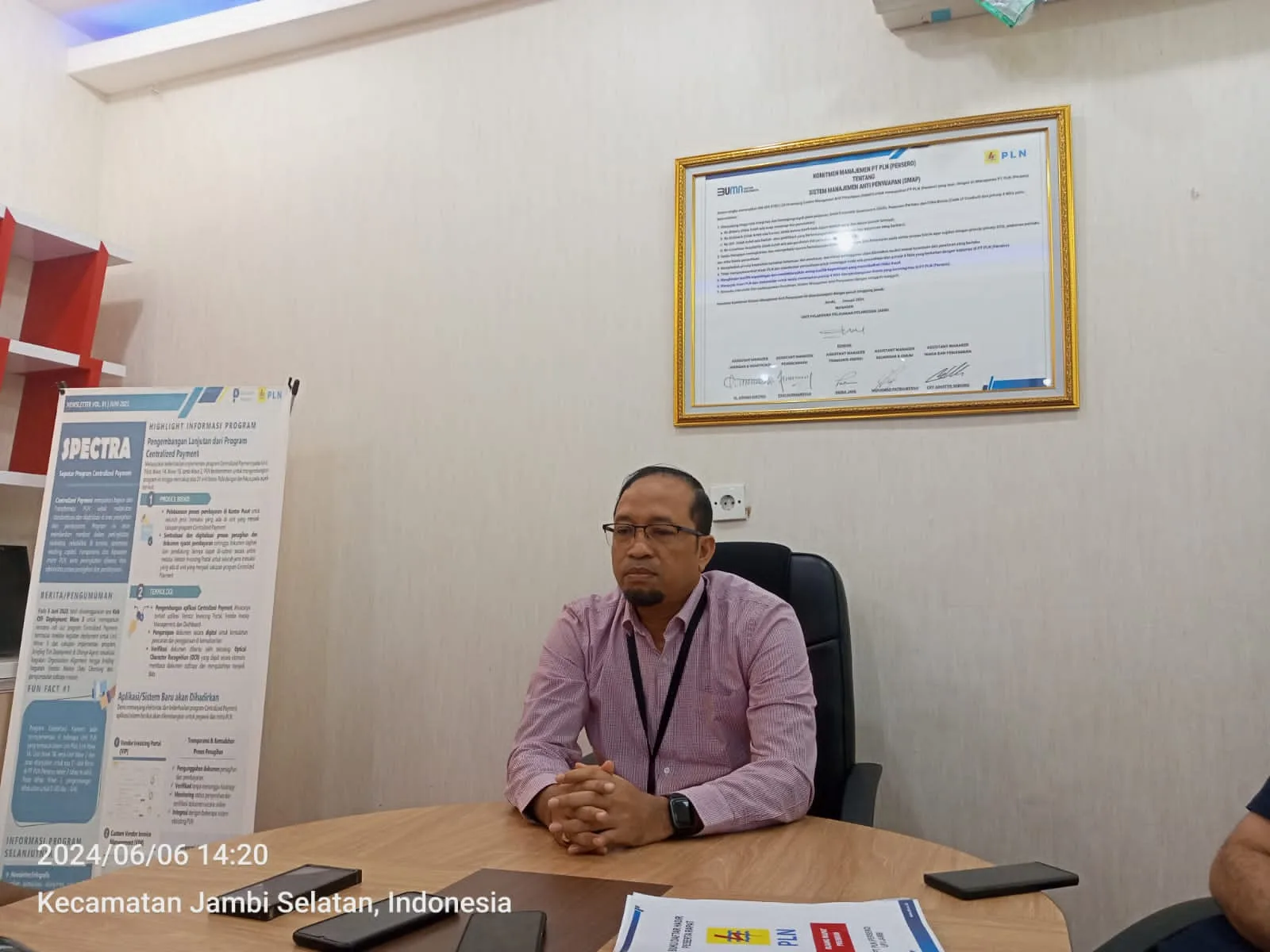 Manager UP3 PLN Jambi, Ediwan. (DETAIL/Juan)