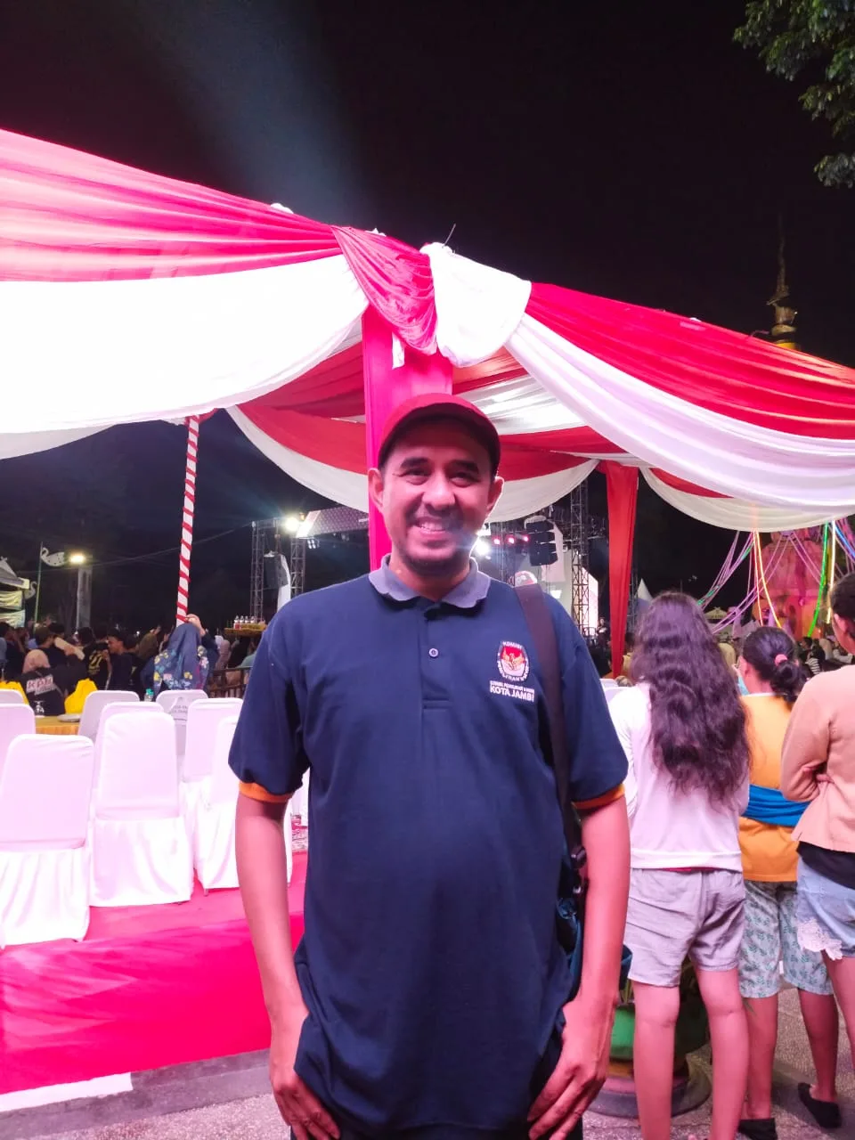 Ketua KPU Kota Jambi Deni Rahmat usai Peluncuran Pilkada Serentak 2024 (DETAIL/Jorgi)