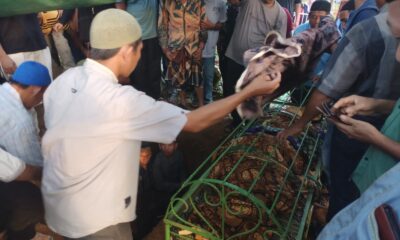 Jenazah Pahman (dalam keranda). (ist)