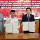 Penandatanganan perjanjian kerjasama Gubernur Al Haris dan CEO HANHA Industry, Kim Jeong Sil. (ist)