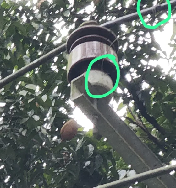 Material PLN yang mengalami gangguan. (ist)