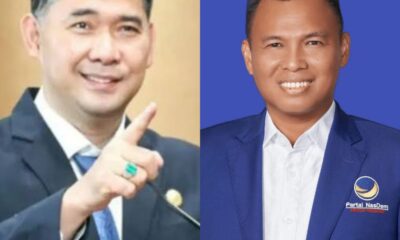 Ketua DPW NasDem Jambi Sy Fasha (kiri), Hasbi Anshory (kanan) kader Nasdem yang dikabarkan bakal maju di Pilbup Batanghari. (ist)