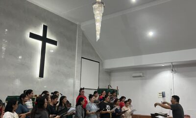 Salah satu nomor lomba yang akan diikuti, Paduan Suara Wanita Dewasa. Sedang berlatih. (ist)