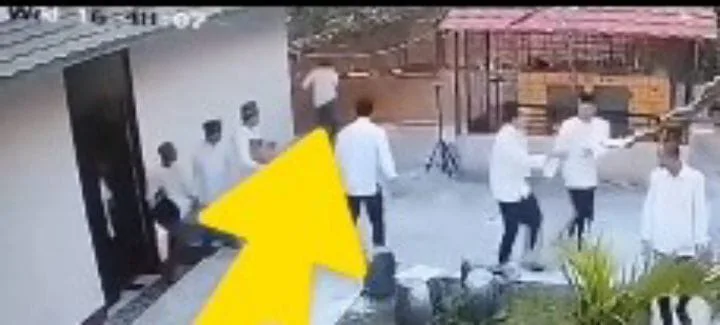 Tangkapan layar CCTV saat Sadit melompat kabur usai divonis 5 tahun penjara. (DETAIL/ist)