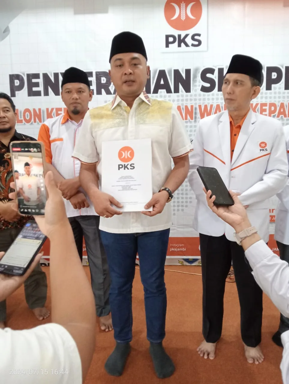 Agus Rubiyanto resmi diusung PKS dalam Pilbup Tebo. (ist)