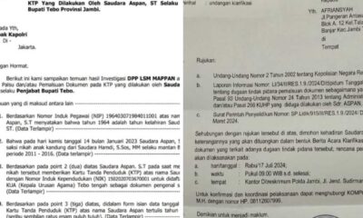 Screenshot laporan LSM Mappan. (ist)