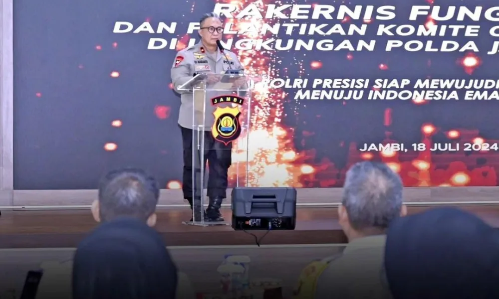 Wakapolda Jambi saat memberikan arahan (ist)