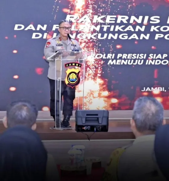 Wakapolda Jambi saat memberikan arahan (ist)