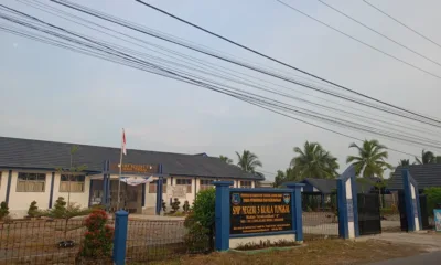 SMP Negeri 3 Kualatungkal, salah satu yang mendapat proyek rehabilitasi dan renovasi. (DETAIL/ist)