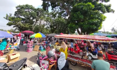 Suasana gebyar UMKM di depan halaman kantor Gubernur Jambi (DETAIL/Jorgi)
