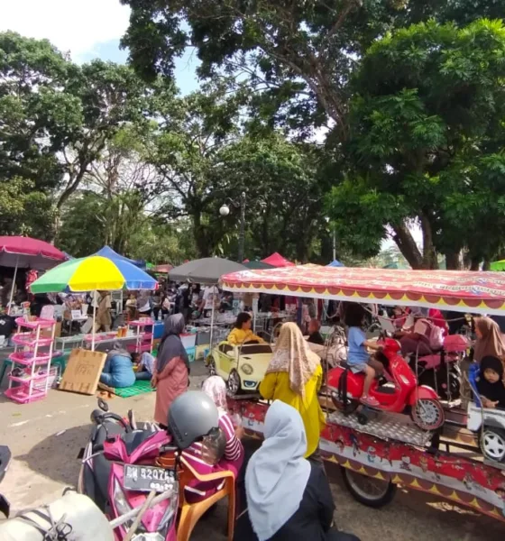 Suasana gebyar UMKM di depan halaman kantor Gubernur Jambi (DETAIL/Jorgi)