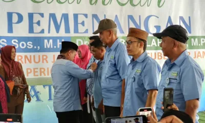 Al Haris melantik ribuan Tim Pemenangan Haris - Sani di Kabupaten Merangin. (DETAIL/ist)