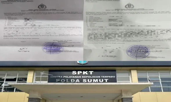 Sejumlah jurnalis di Medan menyampaikan pengaduan terkait dugaan menghalangi kebebasan pers. (ist)