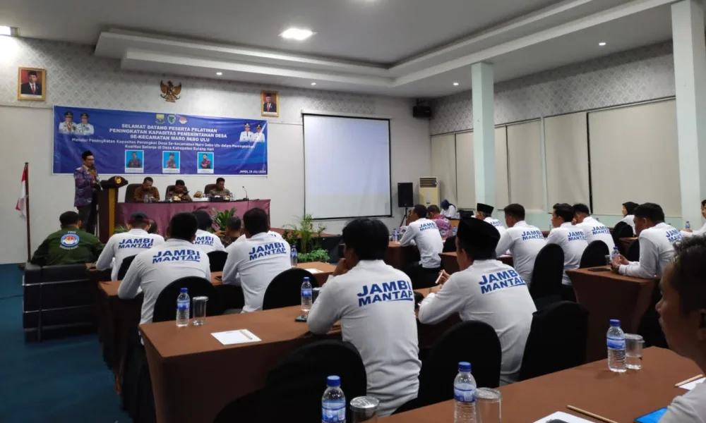 Pelatihan perangkat desa se-Kecamatan Maro Sebu Ulu di Shang Ratu Hotel (DETAIL/Jorgi)