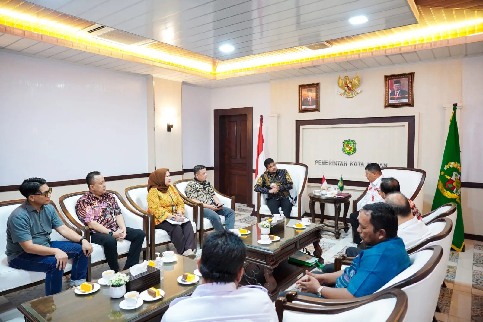 Wali Kota Medan, Bobby Nasution memberikan sejumlah pesan kepada para pengurus DPP KDT. (DETAIL/ist)