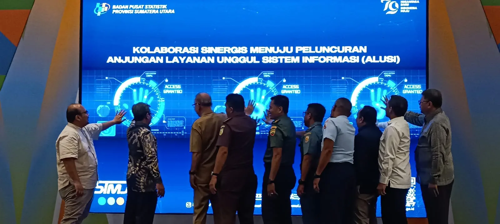 Aplikasi ALUSI diluncurkan secara resmi oleh BPS Sumut di Arya Duta Hotel, Jalan Kapten Maulana Lubis, Medan, Senin, 5 Agustus 2024. (ist)