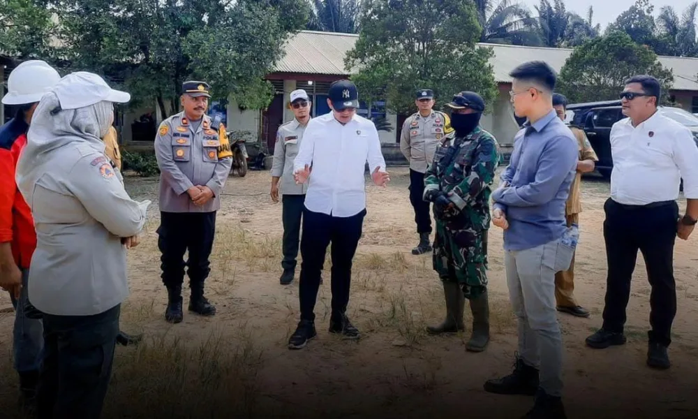 Saat tim gabungan melakukan inspeksi ke PT EWF (ist)