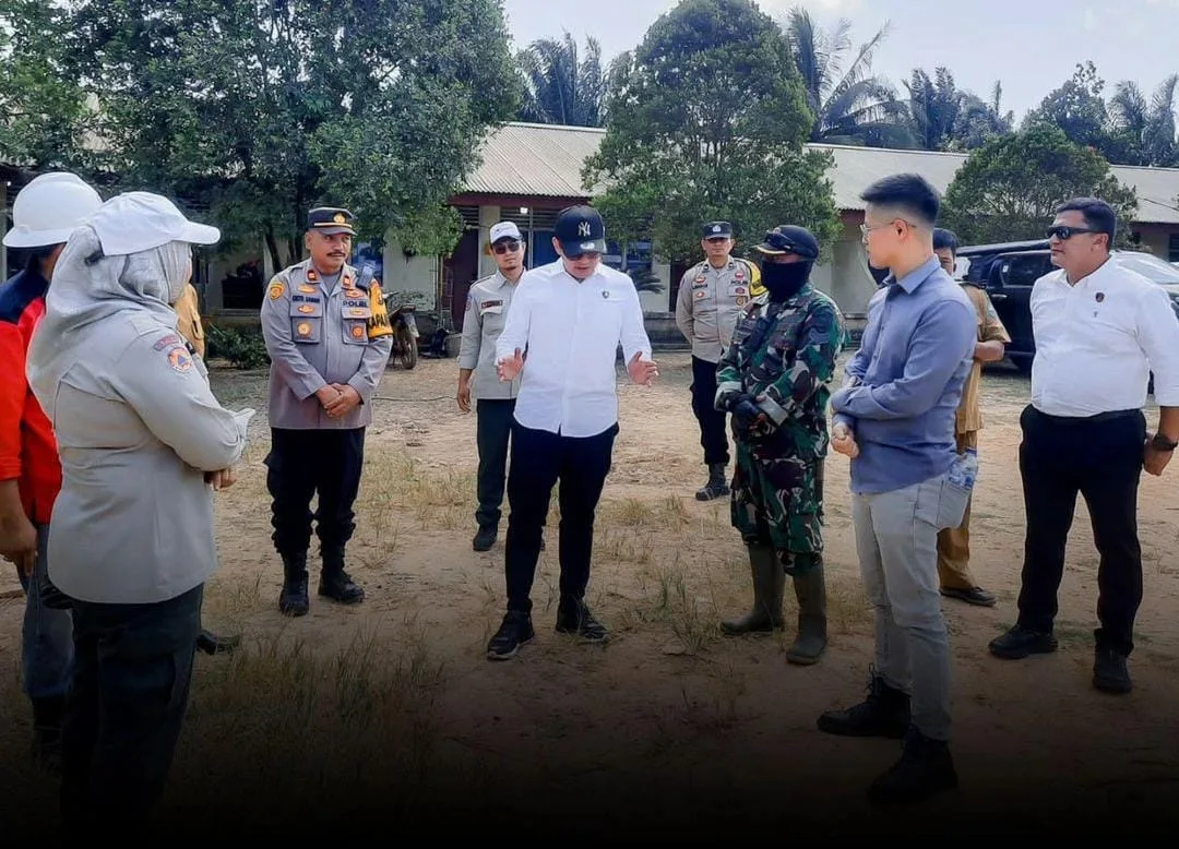 Saat tim gabungan melakukan inspeksi ke PT EWF (ist)