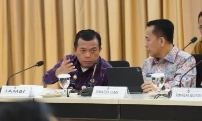 Gubernur Al Haris dalam rapat koordinasi (ist)