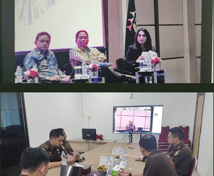 Kejari Muarojambi saat FGD secara virtual (ist)