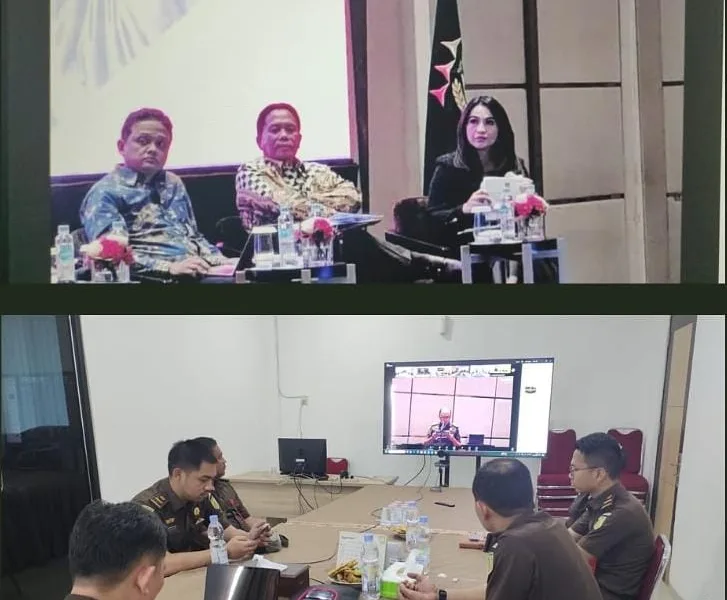 Kejari Muarojambi saat FGD secara virtual (ist)