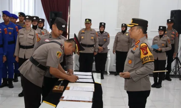 Upacara Sertijab. (ist)