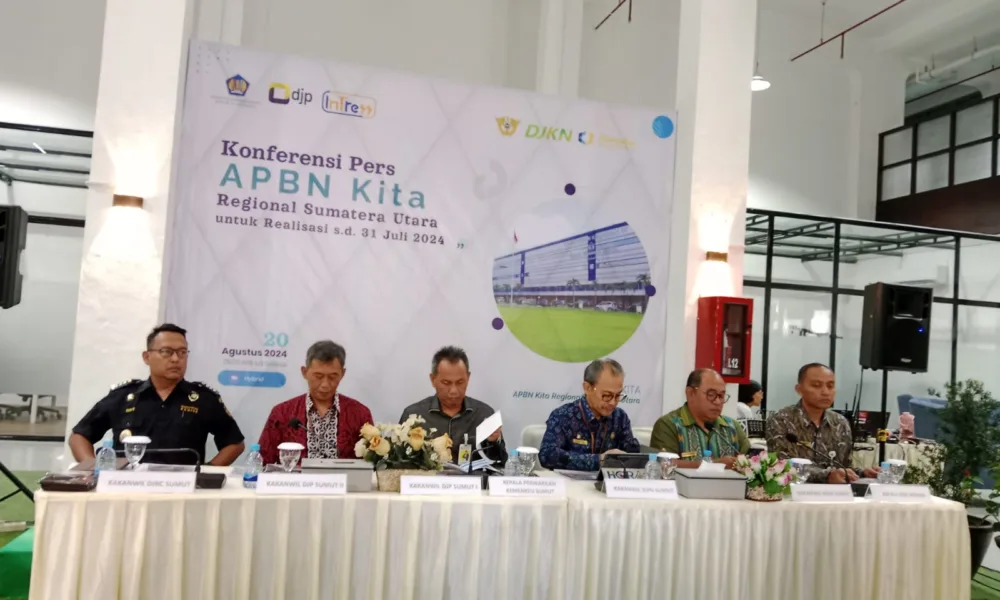 Paparan kinerja APBN di Sumut sampai akhir Juli 2024. (ist)