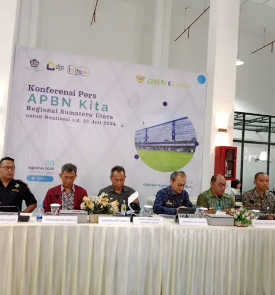 Paparan kinerja APBN di Sumut sampai akhir Juli 2024. (ist)