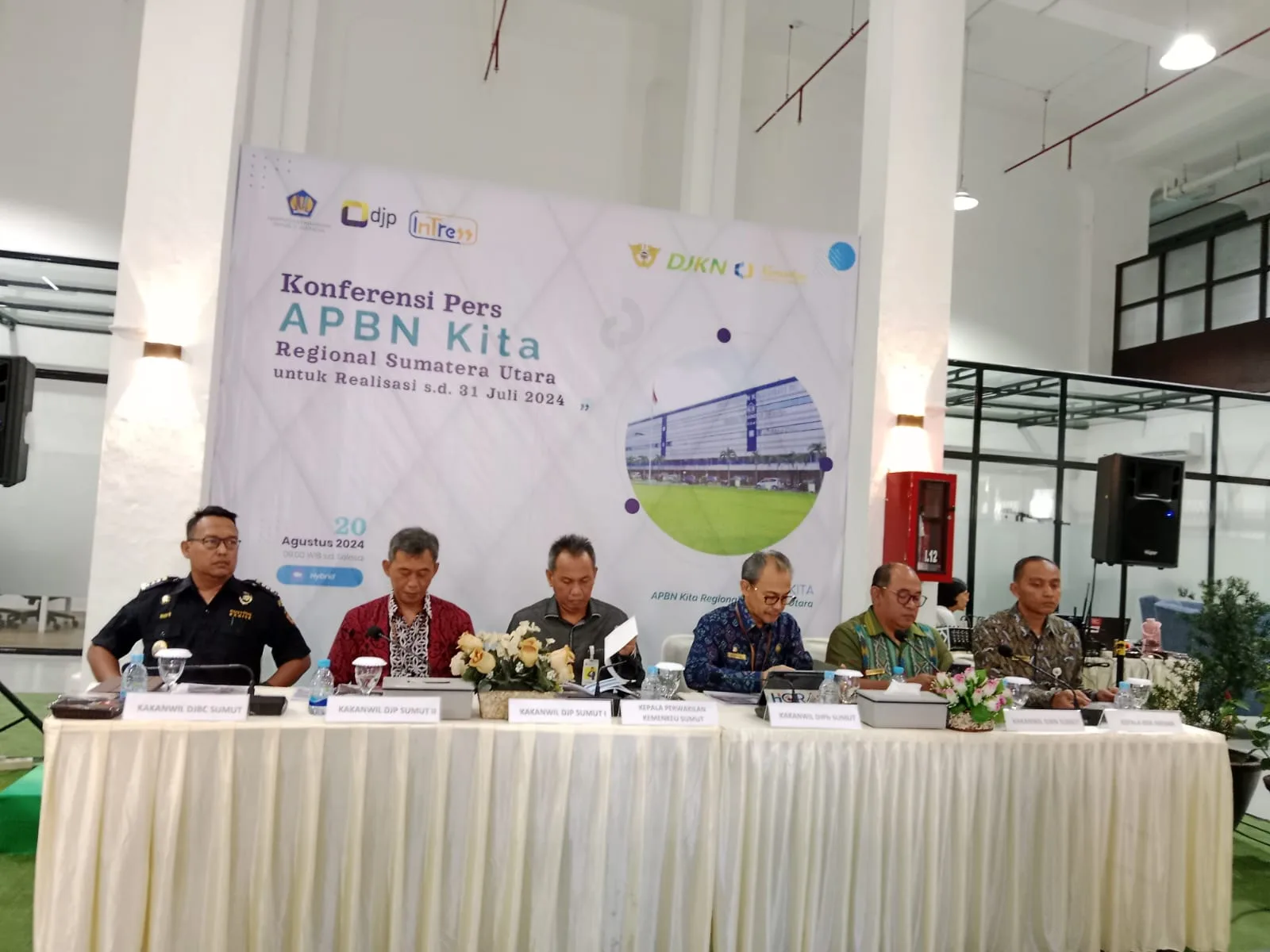 Paparan kinerja APBN di Sumut sampai akhir Juli 2024. (ist)