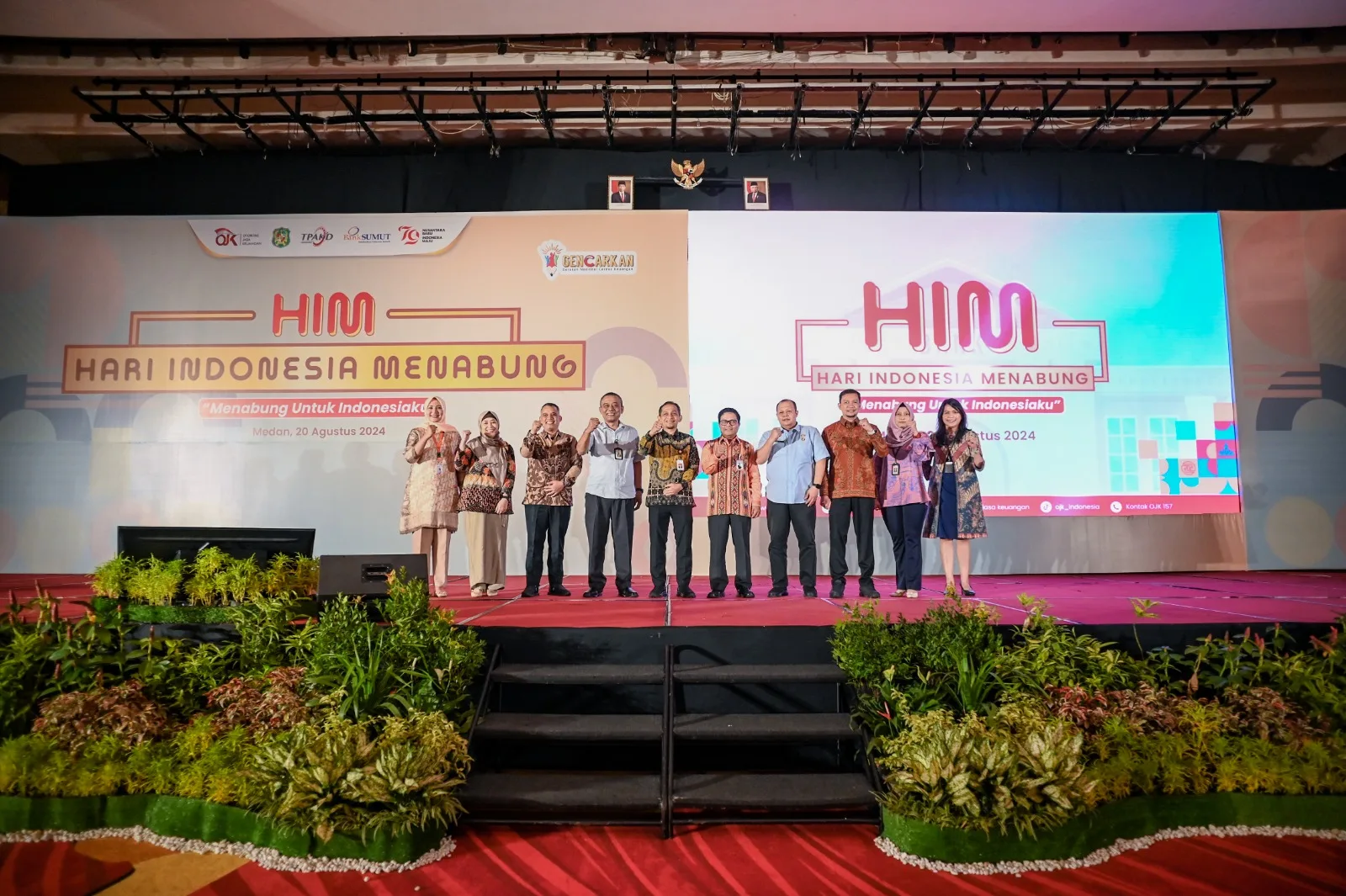 OJK Sumut menggelar acara Hari Menabung Indonesia yang dilakukan secara hibrid, baik daring maupun luring. (ist)