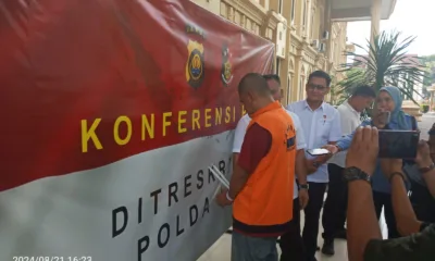 Pelaku RA saat ungkap kasus. (DETAIL/Juan)