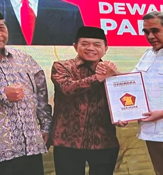 Pasangan Haris - Sani menerima rekomendasi dari DPP Partai Gerindra. (ist)