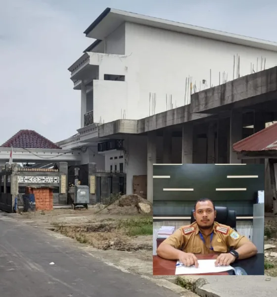 Kolase Kabid BM Dinas PUPR Kota Jambi, Agus dan rumah mewahnya. (DETAIL/Juan)