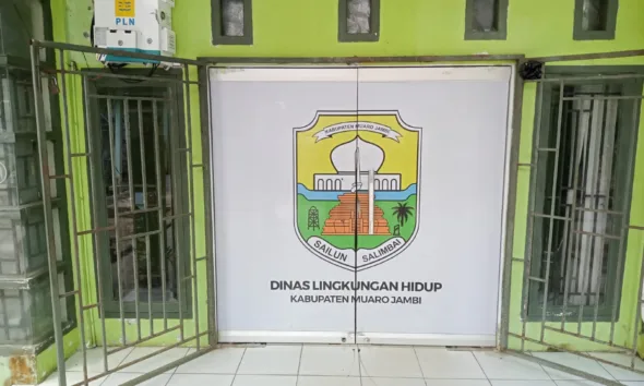 Kantor DLH Muarojambi. (DETAIL/Donal)