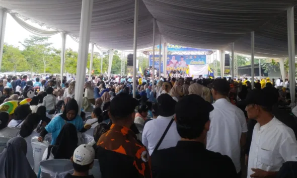 Suasana deklarasi Masnah Busro – Zulkifli dihadiri Ribuan Massa (DETAIL/Jorgi)