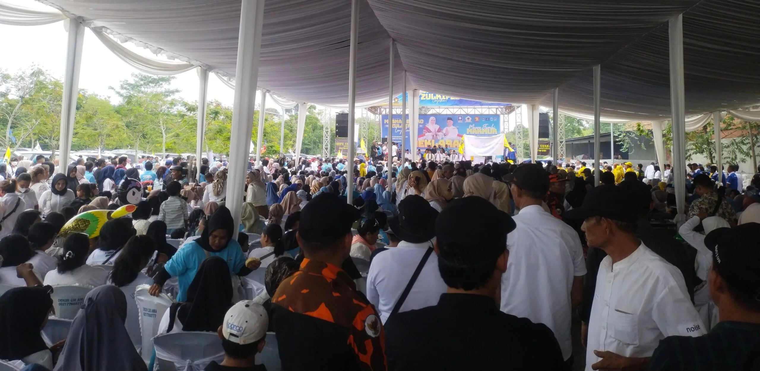 Suasana deklarasi Masnah Busro – Zulkifli dihadiri Ribuan Massa (DETAIL/Jorgi)